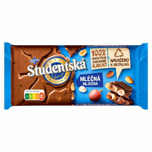 Шоколад "Studentska" 170г Молочна