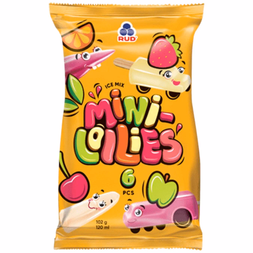 Морозиво лід Mini Lollies мікс ескімо(6*17г),102г