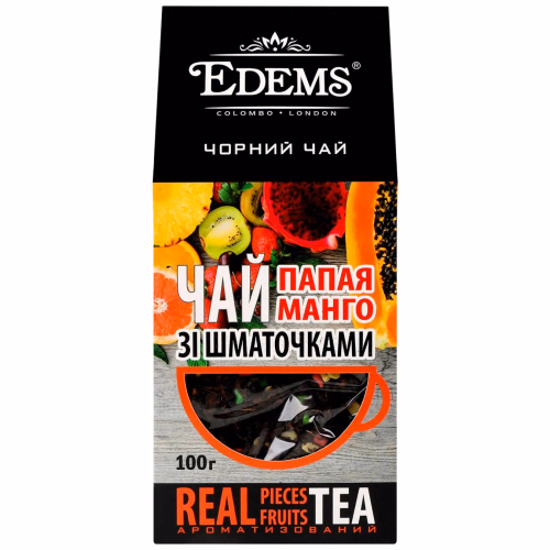 Чай "Еdems" 100г чор. з шмат."Тропік"