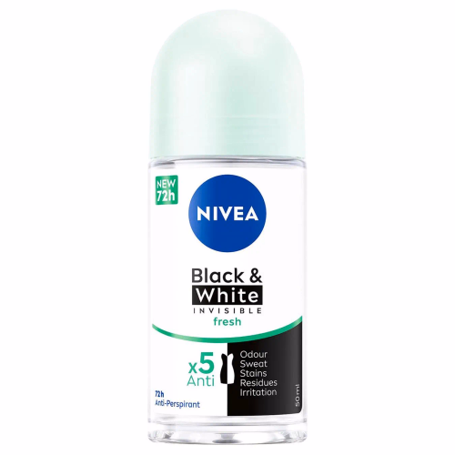 НЕ ВИК РОЛ Д/ЖІНОК ДЕО НЕВИДИМИЙ ЗАХ Д/ЧОРН/БІЛ FRESH NIVEA 50 МЛ