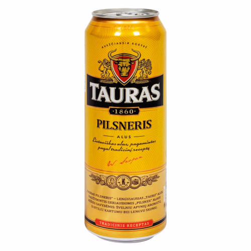 Пиво Tauras Pilsneris 0,568л ж/б 4,6%