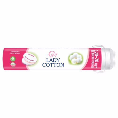 Lady Cotton Диски ватні косметичнi 120+20 шт