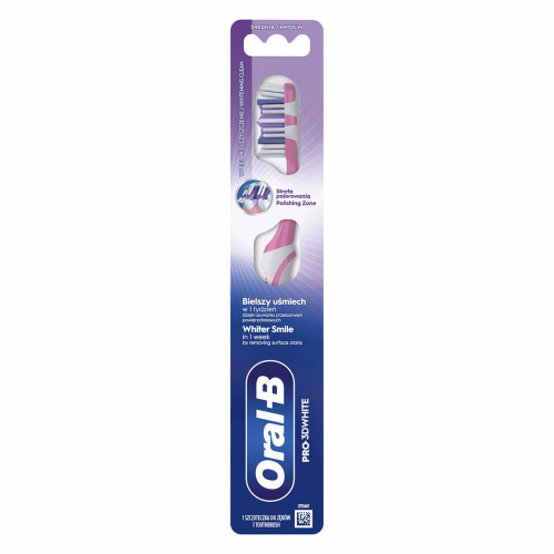 Зубна щітка ORAL B 3D White Відбіл.42 cередня 1шт