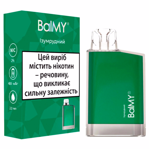 Однораз.електр.сиг.Balmy Ізумрудний 2мл 2%