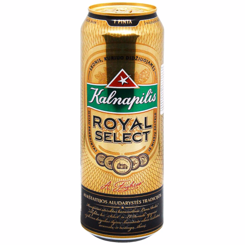 Пиво Kalnapilis Royal Select 0.568л ж/б