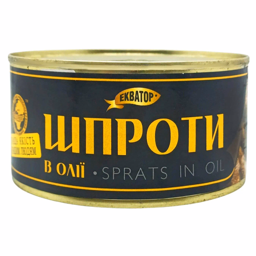 Шпроти в олії №8 335г Екватор