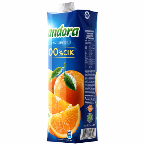 САНДОРА Апельсиновий сік 0,95л