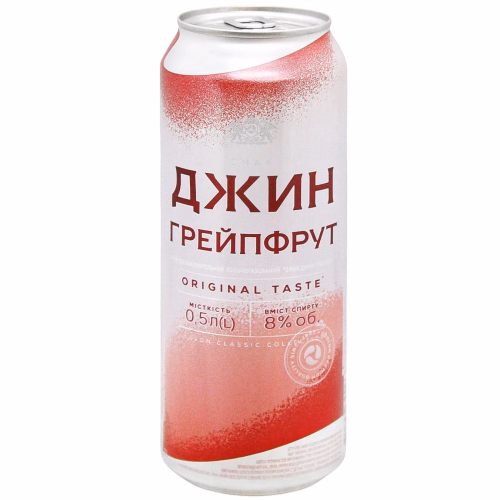 Слаб/алког напій ДЖИН-ГРЕЙПФРУТ 0,5л "Оболонь"