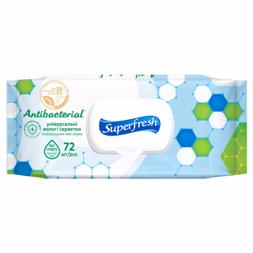 Серветка волога Superfresh Baby 72/12