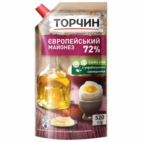ТОРЧИН Майонез Європейський д/п 520г