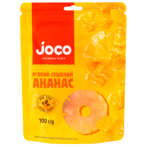 М'який сушений ананс дойпак 100г JOCO