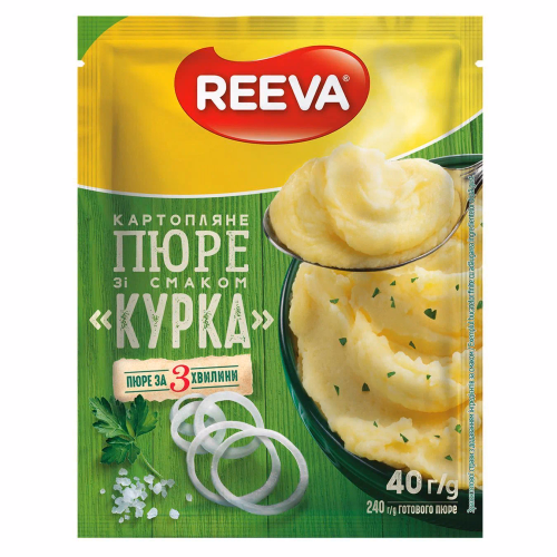 Пюре картопляне зі смаком курки пачка 40г REEVA