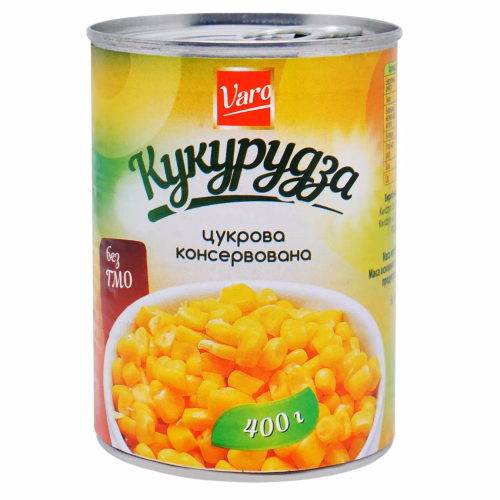 Кукурудза консервована 400 г VARO