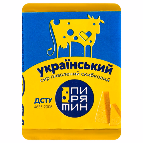 Сир плавл.скибковий Український 38% брикет 70г ТМ "Пирятин"