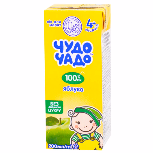 Чудо Чадо 0,2л Яблучний сік slim