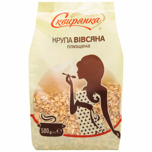 Сквирянка Крупа вівсяна в/ гатунку плющена 500г