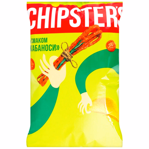ТМ CHIPSTER`S Чипси зі смаком Кабаноси 100г