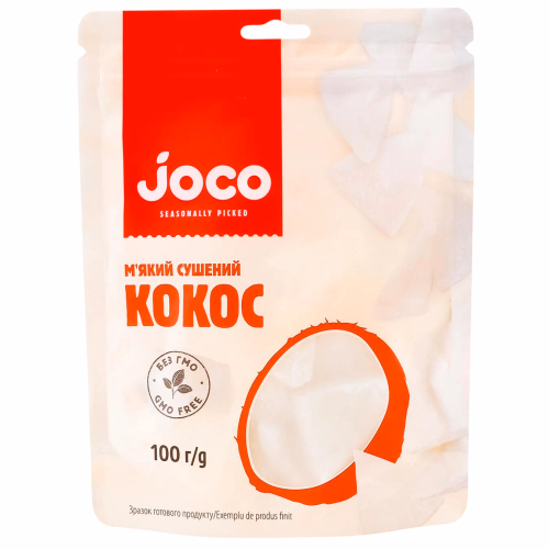 М'який сушений кокос дойпак 100г JOCO