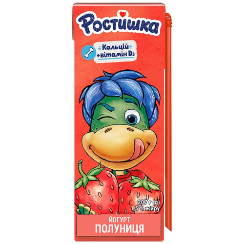 Ростишка Йогурт питний 1,5% ТБА 207г полуниця