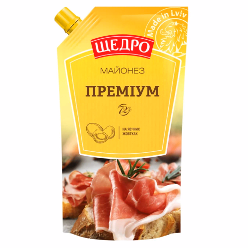 Майонез Щедро  72% Преміум д/п 300г