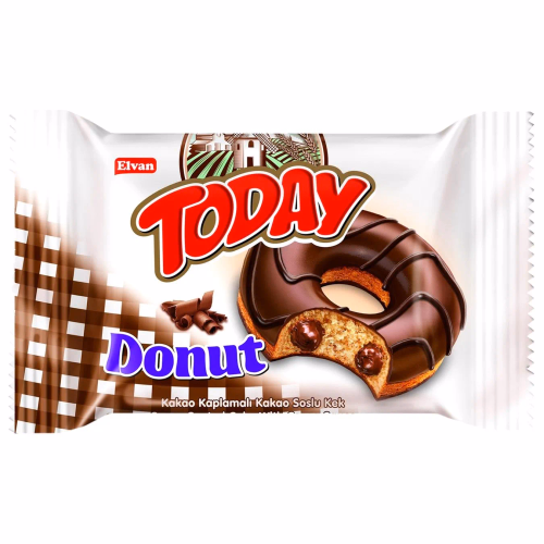 Донат кекс в глазурі смак шоколаду ТМ "TODAY" 50г