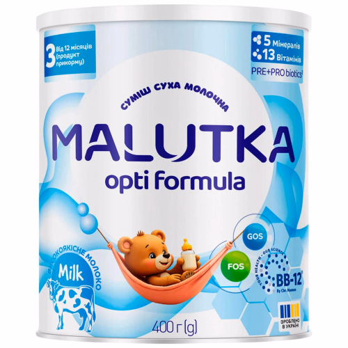 Малютка Opti Formula -3 Суміш 400г від 12 міс