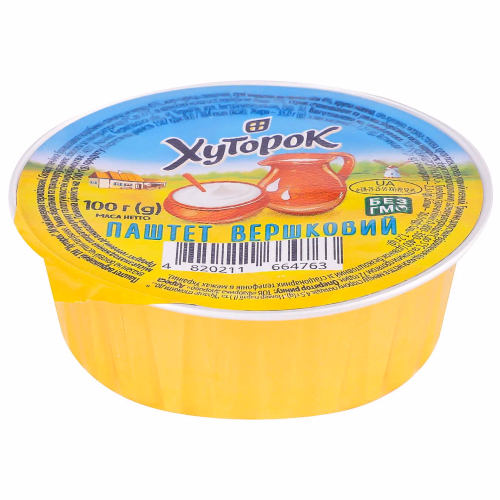 Паштет вершковий ТМ "Хуторок" 100г