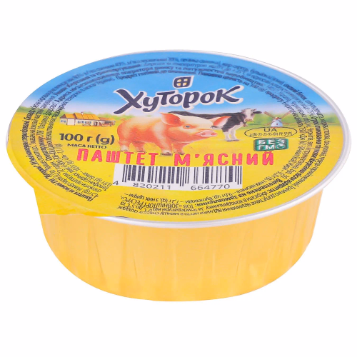 Паштет м’ясний ТМ "Хуторок" 100г