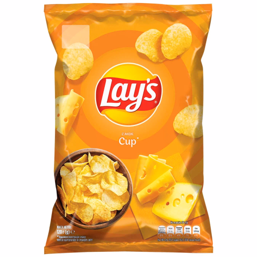 Чипси Lay's зі смаком сиру 120г
