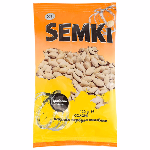 НАСІННЯ.ГАРБ смажене солоне ТМ "SEMKI" 120 г