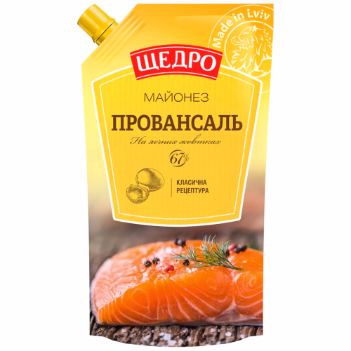 Майонез Щедро Провансаль 67% д/п 300г