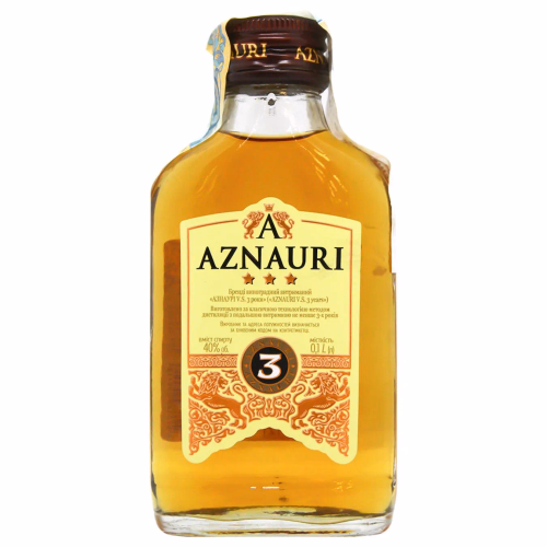 Бренді виноград витримний AZNAURI V.S 3* 0,1л