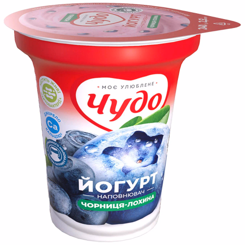 Чудо Чудо Йогурт питний Чорниця-лохина 2,5% пляшка 240г