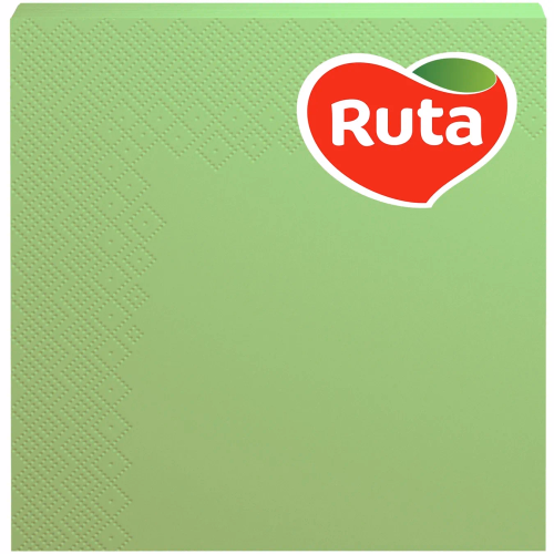Серветки Ruta 33х33 20шт 3ш зелені