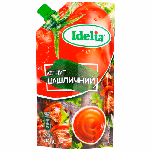 Кетчуп Шашличний Idelia д/п 250г