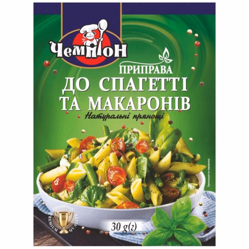 Приправа "До спагетті та макаронів" 30г Чемпіон