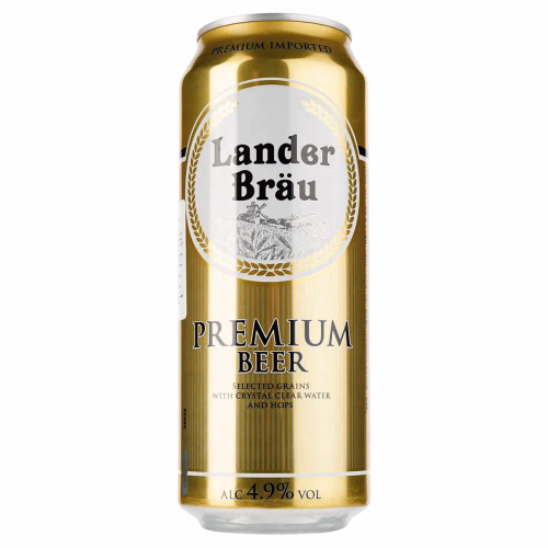 Пиво Landerbrau Premium Pilsner 0,5л ж/б 4,9%