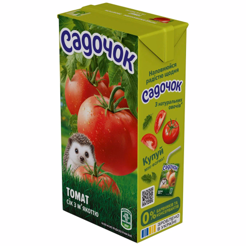 Садочок Томатний  з м'якоттю 0,5л