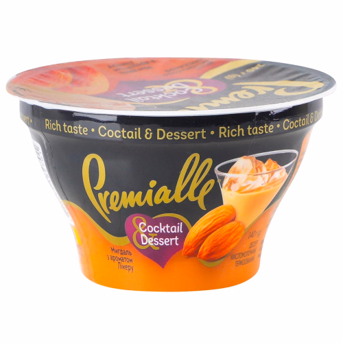 Десерт кислом Соcktail&Dessert мигдаль з аром бейліз 9% Premialle стакан 140г
