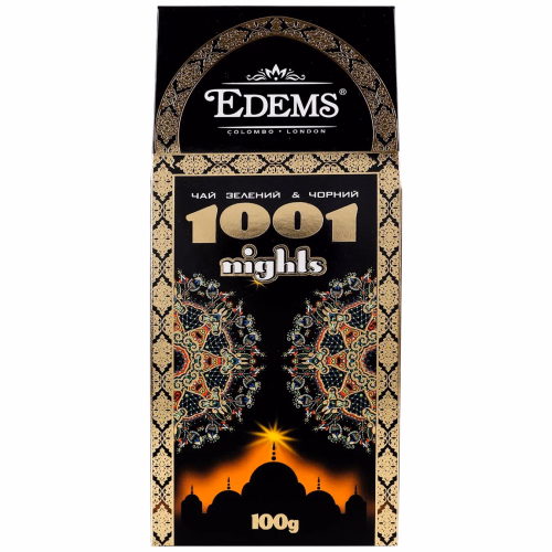 Чай Еdems 100г зел-чор. з шмат."1001 ніч"