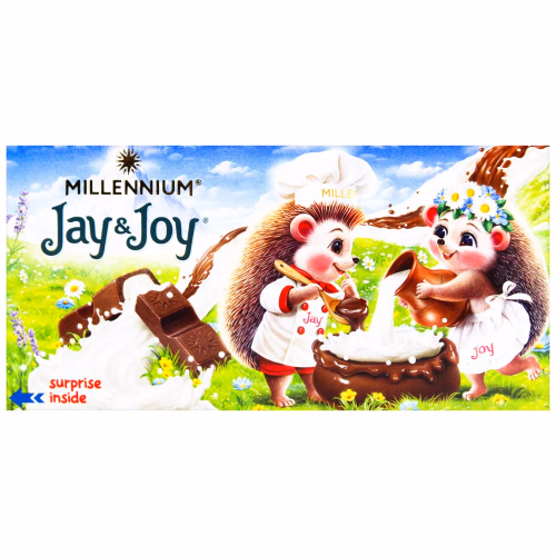 Шоколад  Millennium Jay&Joy мол.з молоч.нач.100г WINTER