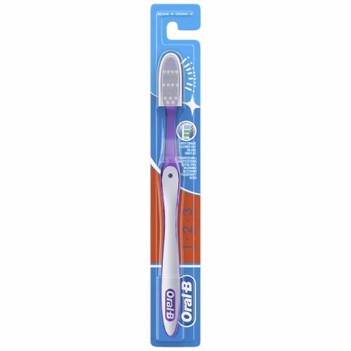 Зубна щітка ORAL B 1 2 3 Чистота Свіжість Навіть між зубів 40 cередня 1шт