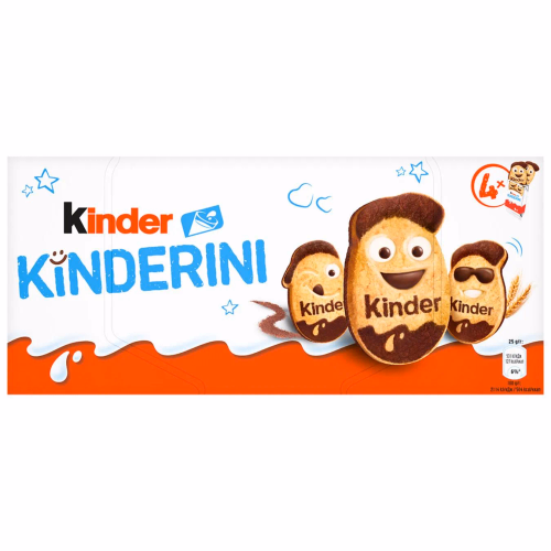 Хрустке печиво KINDER KINDERINI з какао-молочним декором T(2X4)x16