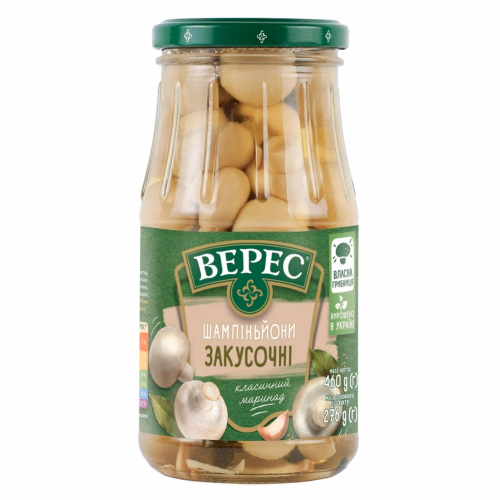 Шампіньйони закусочні 460г с/б "Верес"