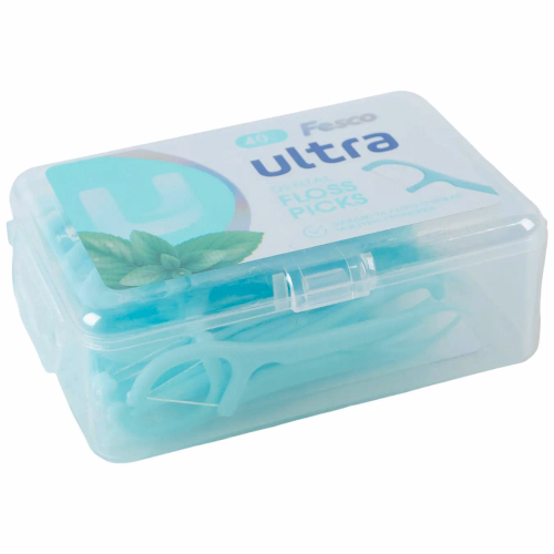 Fesco Зубна нитка Ultra Fresh Clean з тримачем 40шт