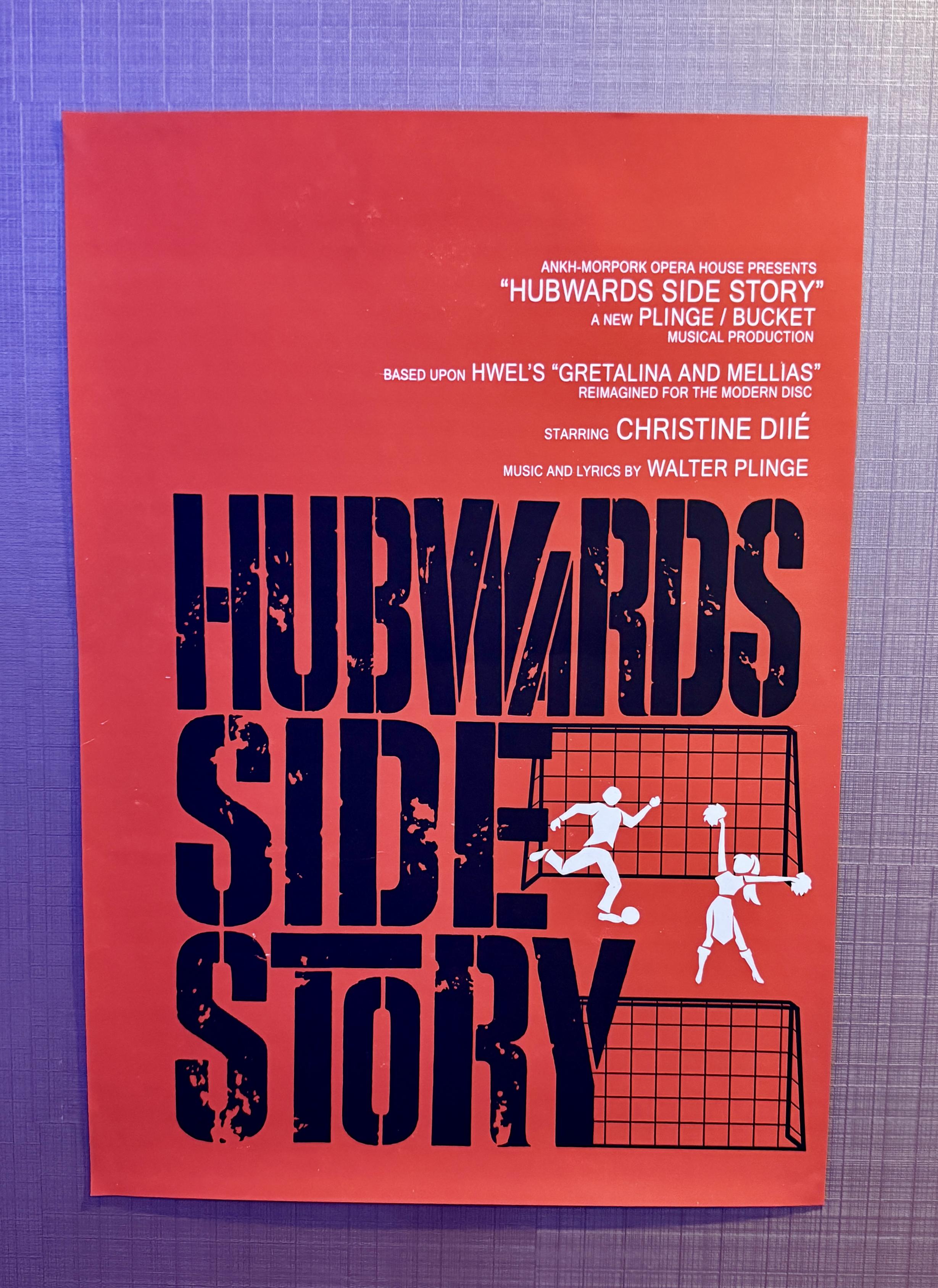 Discworld parody poster: Hubwards Side Story