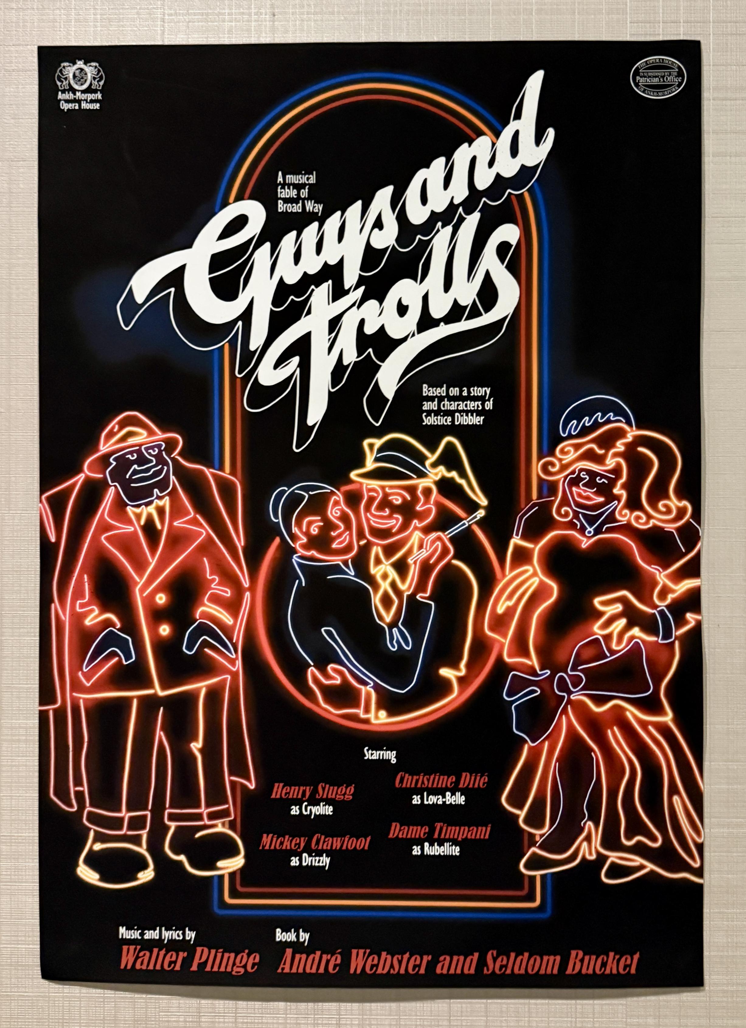 Discworld pardoy poster: Guys and Trolls