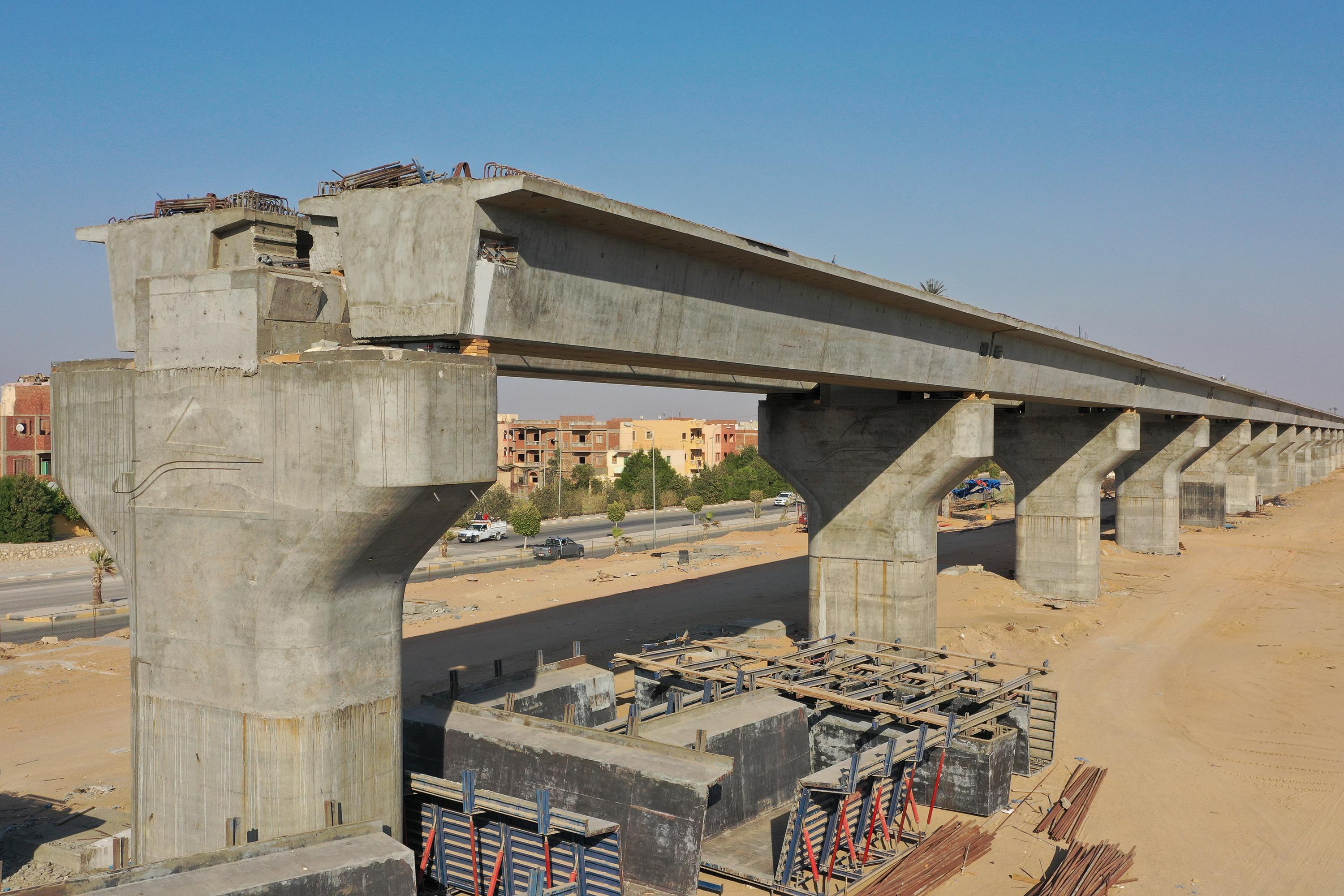 High-Speed Rail Viaduct Hadayek October – Giza