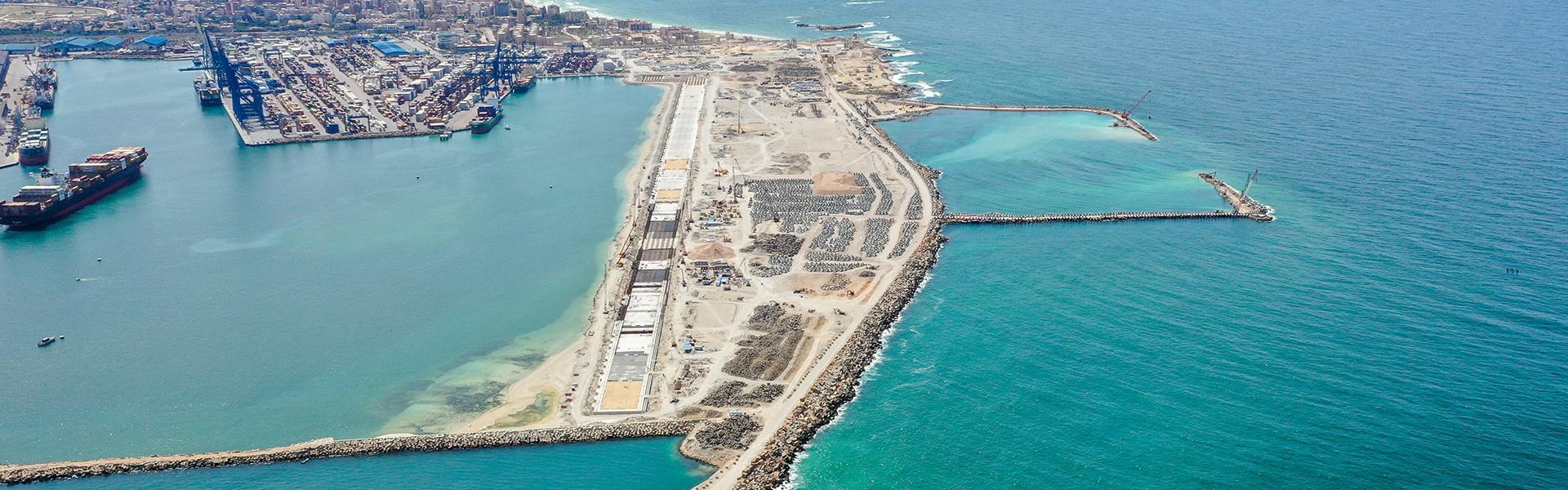 Construction of multi-purpose Terminal at Al-Dekheila Seaport, Berth 100 (Quay Wall)