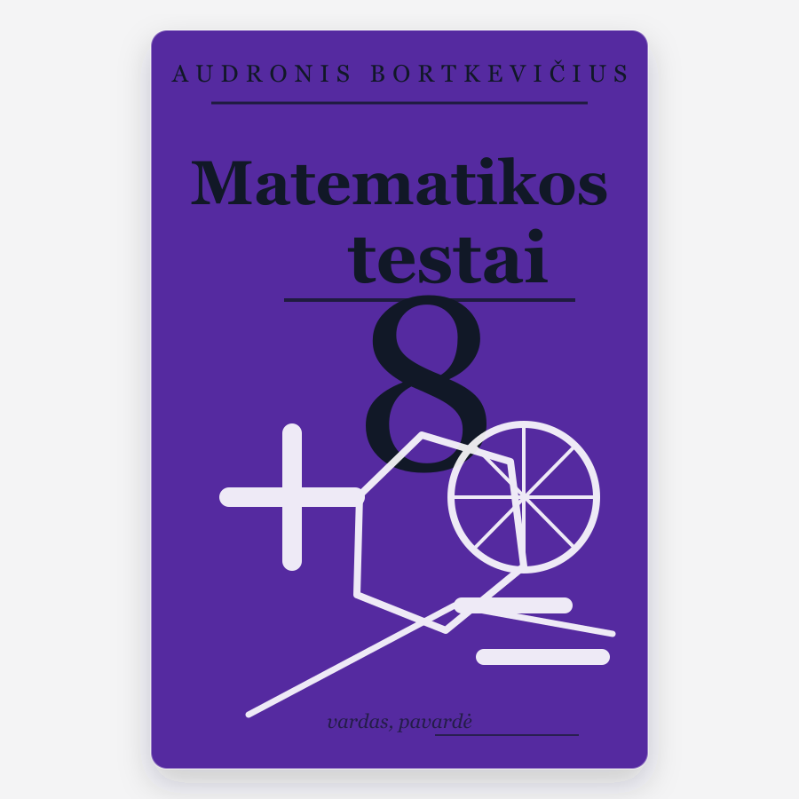 Matematikos testai 8 klasei Bortkevičius